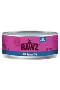 18/3oz Rawz 96% Salmon Cat Can - Health/First Aid